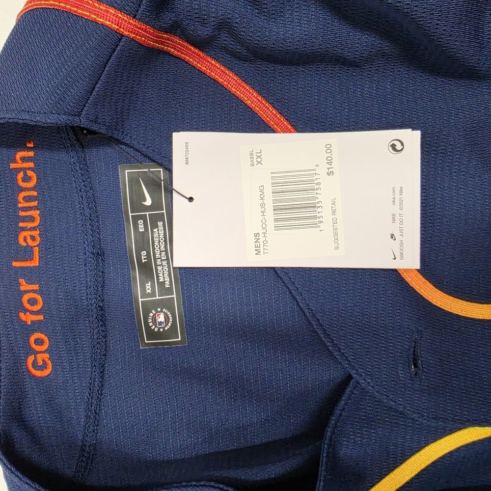 Nike Houston Astros Space City Baseball Jersey MLB City Men's Size XXLarge - Picture 6 of 8